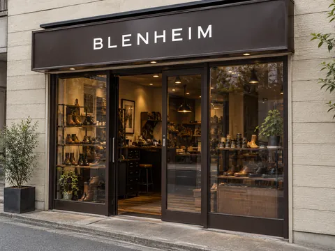 SHOE REPAIR FACTORY BLENHEIMの店頭イメージ（生成画像）